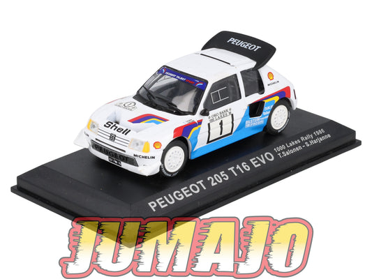 RCA39 Voiture 1/43 IXO Altaya Rallye PEUGEOT 205 T16 EVO 1986 #1 T Salonen