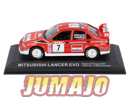 RCA402 voiture 1/43 IXO Altaya Rallye : MITSUBISHI Lancer Evo T.Makinen 2001 #7