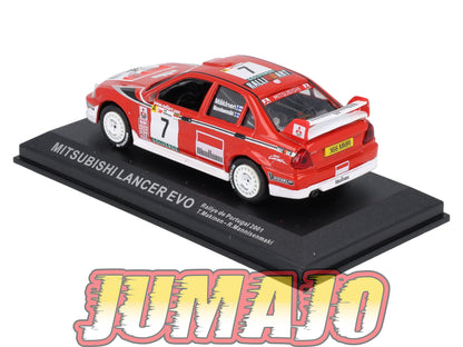 RCA402 voiture 1/43 IXO Altaya Rallye : MITSUBISHI Lancer Evo T.Makinen 2001 #7