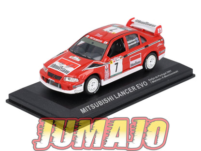 RCA402 voiture 1/43 IXO Altaya Rallye : MITSUBISHI Lancer Evo T.Makinen 2001 #7