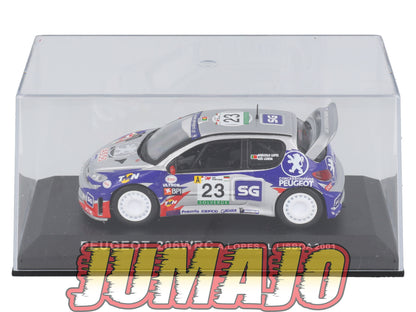 RCA403 voiture 1/43 IXO Altaya Rallye : PEUGEOT 206 WRC A.Lopes 2001 #23