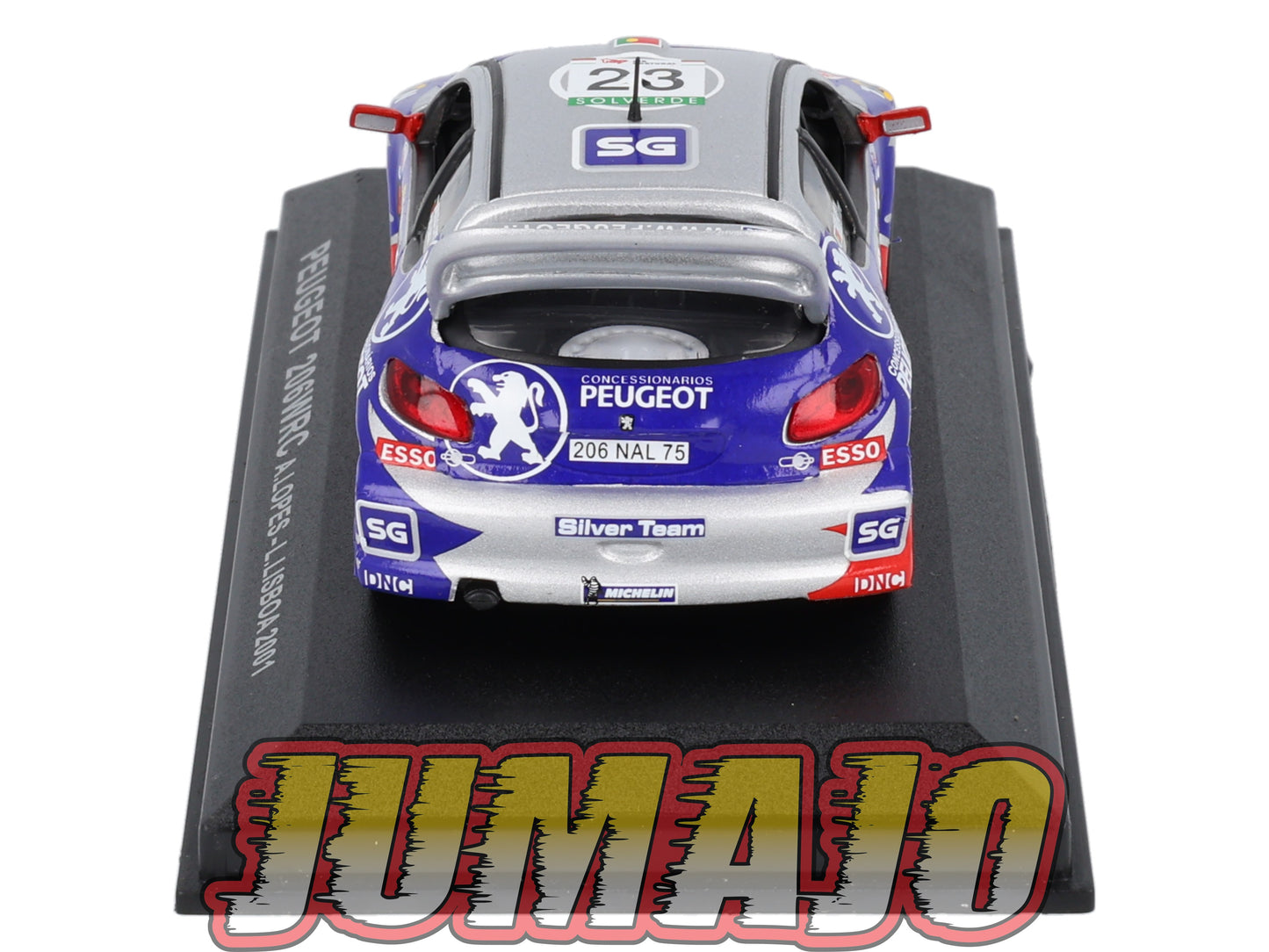 RCA403 voiture 1/43 IXO Altaya Rallye : PEUGEOT 206 WRC A.Lopes 2001 #23