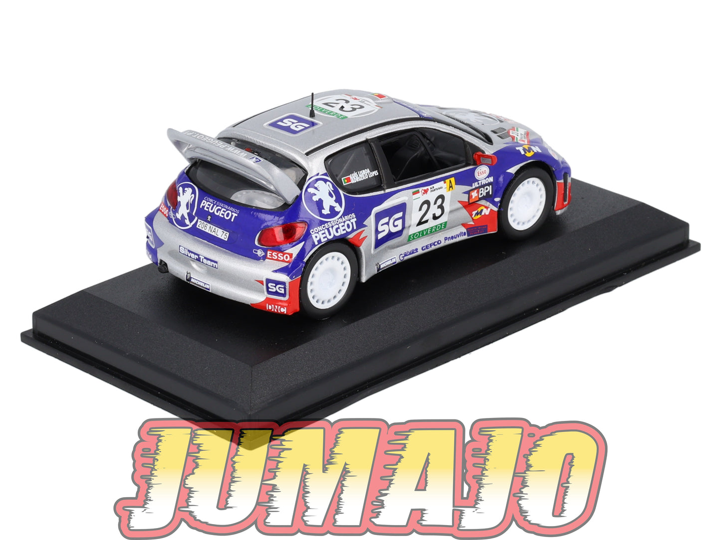 RCA403 voiture 1/43 IXO Altaya Rallye : PEUGEOT 206 WRC A.Lopes 2001 #23