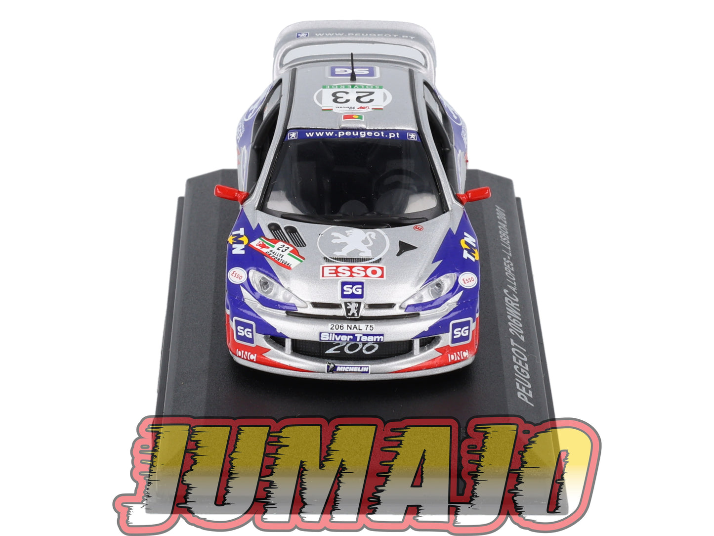 RCA403 voiture 1/43 IXO Altaya Rallye : PEUGEOT 206 WRC A.Lopes 2001 #23