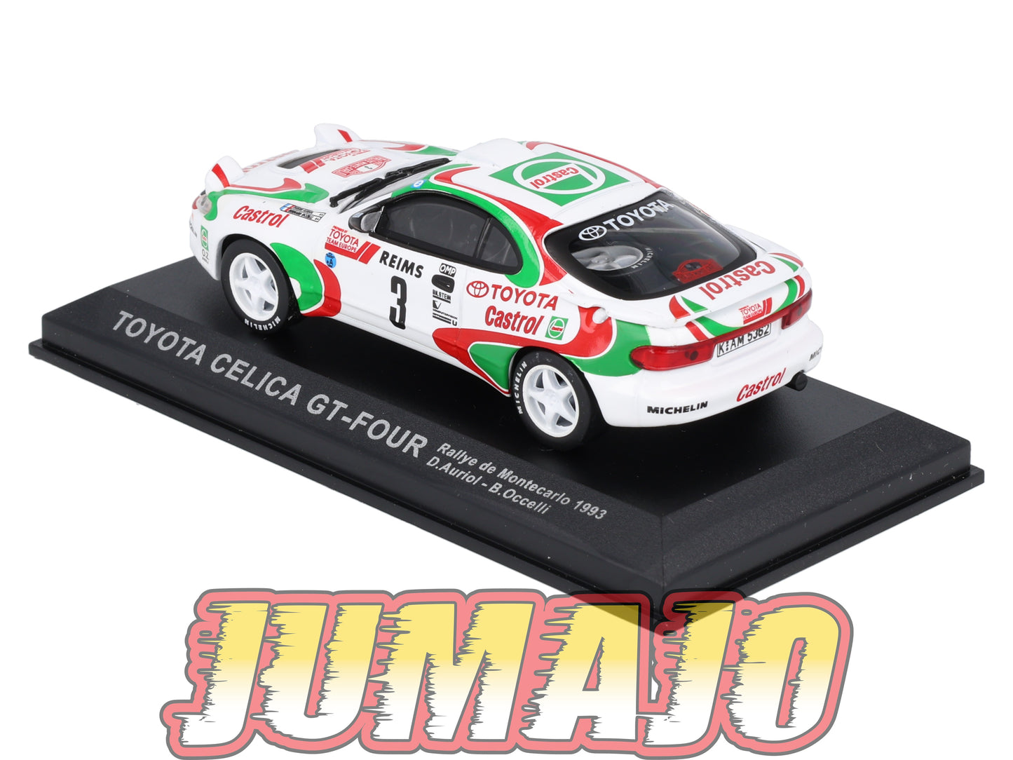 RCA407 Voiture 1/43 IXO Altaya Rallye : TOYOTA Celica GT-Four 1993 #3 Monte-carlo Auriol