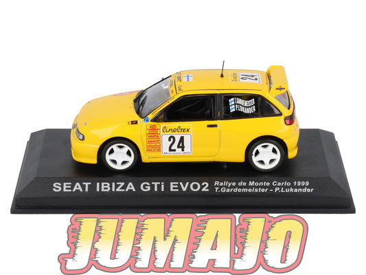 RCA40  Voiture 1/43 IXO Altaya Rallye SEAT IBIZA GTI EVO2 #24 1999 T Gardemeister