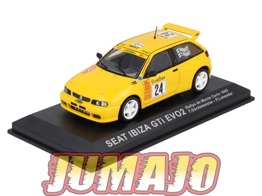 RCA40  Voiture 1/43 IXO Altaya Rallye SEAT IBIZA GTI EVO2 #24 1999 T Gardemeister