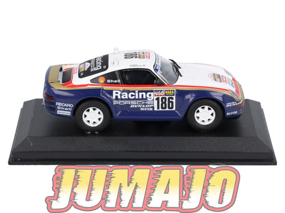 RCA44 voiture 1/43 IXO Altaya Rallye : PORSCHE 959 1986 #186 R.Metge