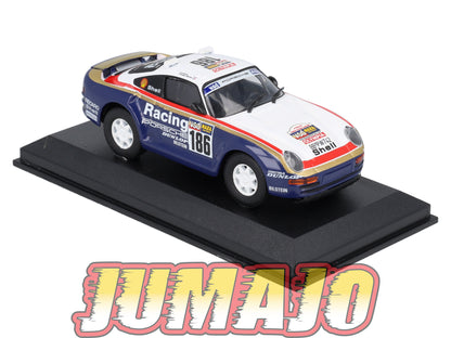 RCA44 voiture 1/43 IXO Altaya Rallye : PORSCHE 959 1986 #186 R.Metge