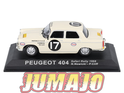 RCA45 voiture 1/43 IXO Altaya Rallye : PEUGEOT 404 N.Nowicki 1968 #17