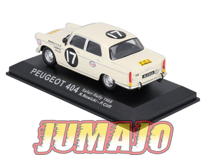 RCA45 voiture 1/43 IXO Altaya Rallye : PEUGEOT 404 N.Nowicki 1968 #17