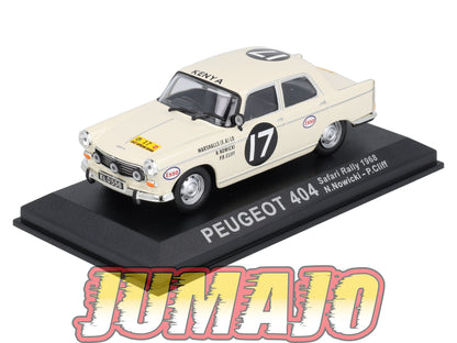 RCA45 voiture 1/43 IXO Altaya Rallye : PEUGEOT 404 N.Nowicki 1968 #17