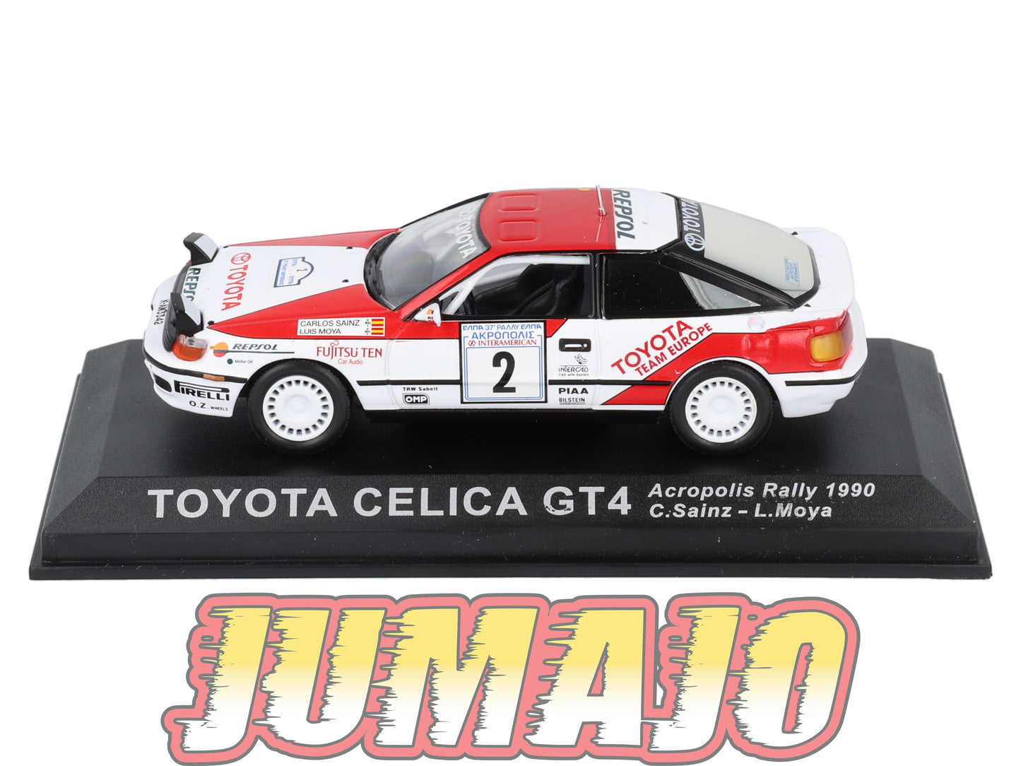 RCA47 voiture 1/43 IXO Altaya Rallye : TOYOTA Celica GT4 C.Sainz 1990 #2