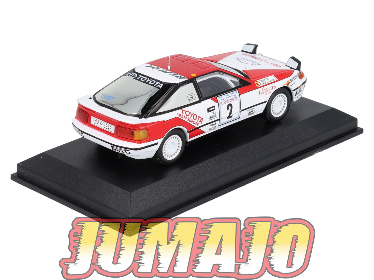 RCA47 voiture 1/43 IXO Altaya Rallye : TOYOTA Celica GT4 C.Sainz 1990 #2