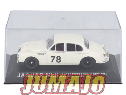 RCA49 voiture 1/43 IXO Altaya Rallye : JAGUAR MKII Tour de France B.Consten #78 1960