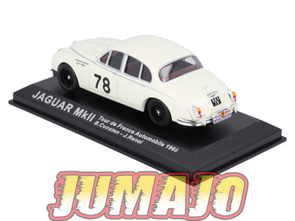 RCA49 voiture 1/43 IXO Altaya Rallye : JAGUAR MKII Tour de France B.Consten #78 1960