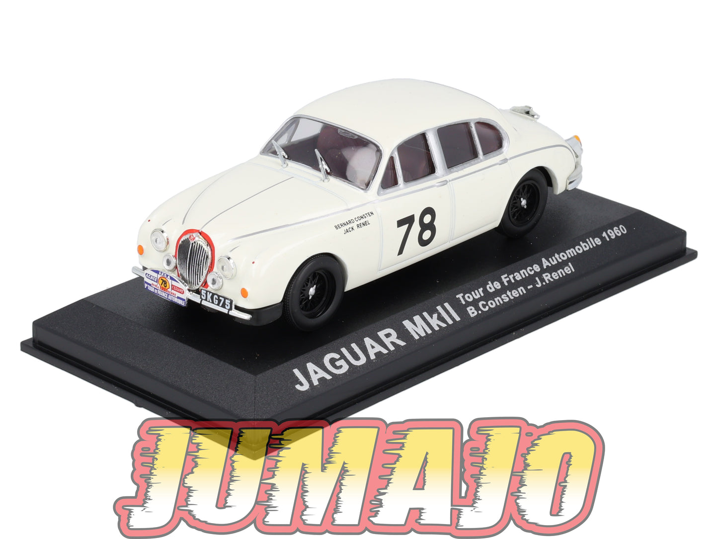 RCA49 voiture 1/43 IXO Altaya Rallye : JAGUAR MKII Tour de France B.Consten #78 1960