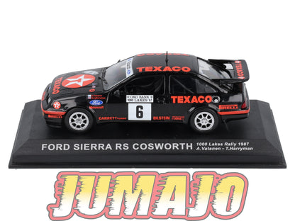 RCA56 Voiture 1/43 IXO Altaya Rallye : FORD Sierra RS Cosworth 1987 #6  A.Vatanen