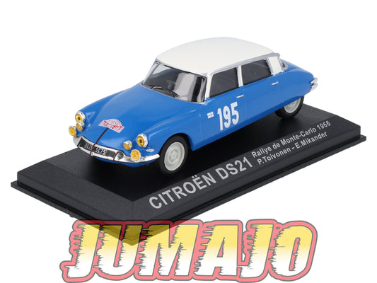 RCA57 Voiture 1/43 IXO Altaya Rallye : CITROEN DS21 1966 #195 Monte-carlo Toivonen