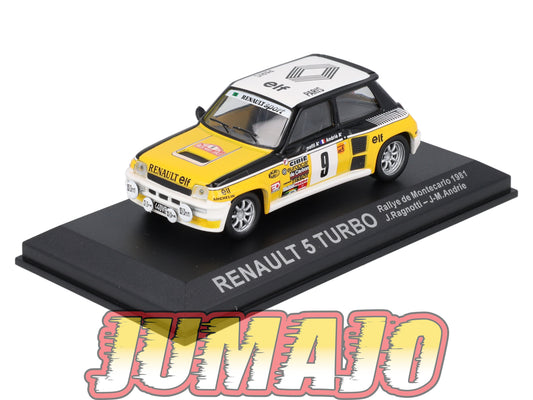 RCA59 Voiture 1/43 IXO Altaya Rallye : RENAULT 5 Turbo 1981 #9 Monte-carlo Ragnotti