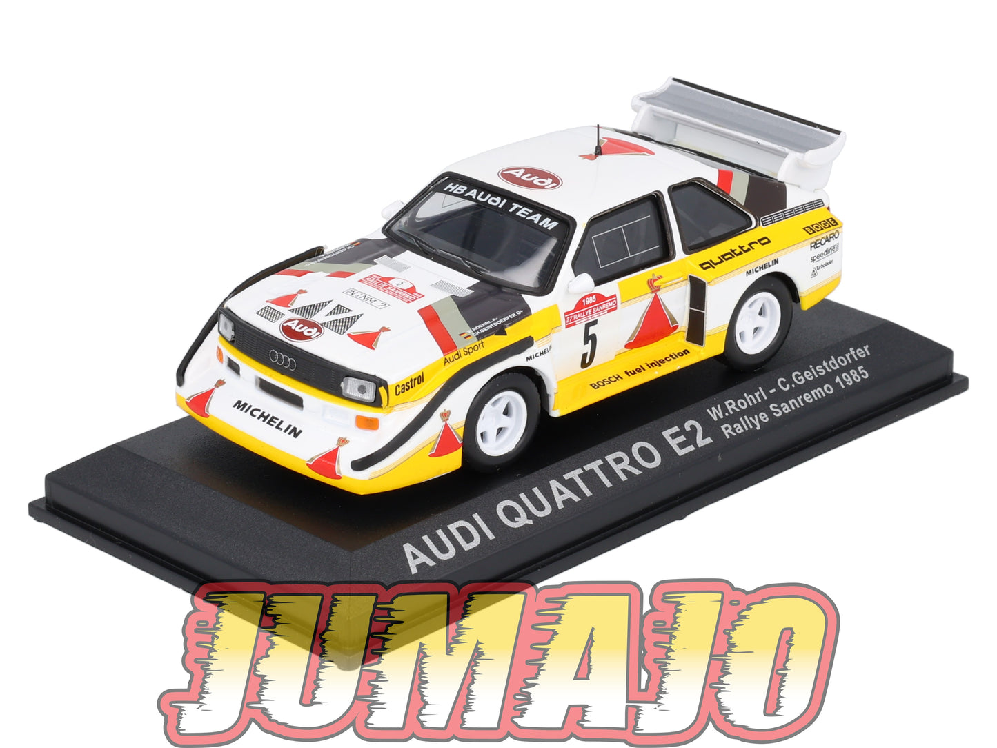 RCA5 Voiture 1/43 IXO Altaya Rallye : AUDI Quattro E2 1985 #5 W.Rohrl
