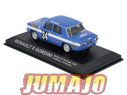 RCA60 Voiture 1/43 IXO Altaya Rallye RENAULT 8 GORDINI 1967 #34 C ALBINO