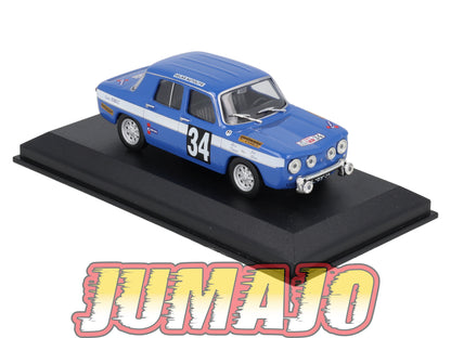 RCA60 Voiture 1/43 IXO Altaya Rallye RENAULT 8 GORDINI 1967 #34 C ALBINO