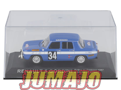 RCA60 Voiture 1/43 IXO Altaya Rallye RENAULT 8 GORDINI 1967 #34 C ALBINO