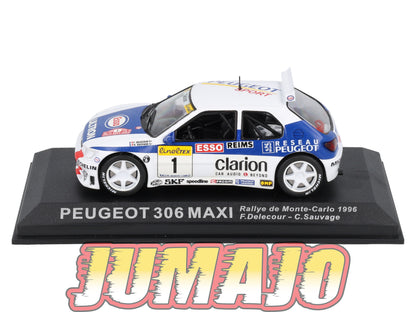 RCA63 Voiture 1/43 IXO Altaya Rallye PEUGEOT 306 MAXI 1996 #1 F Delecour