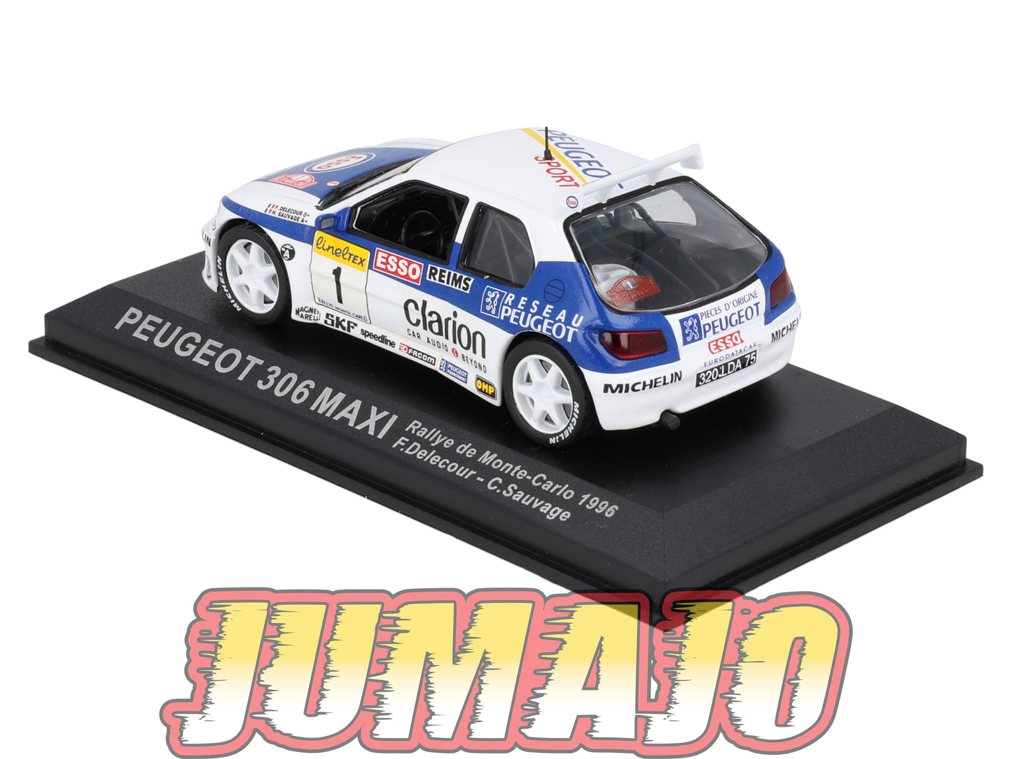RCA63 Voiture 1/43 IXO Altaya Rallye PEUGEOT 306 MAXI 1996 #1 F Delecour