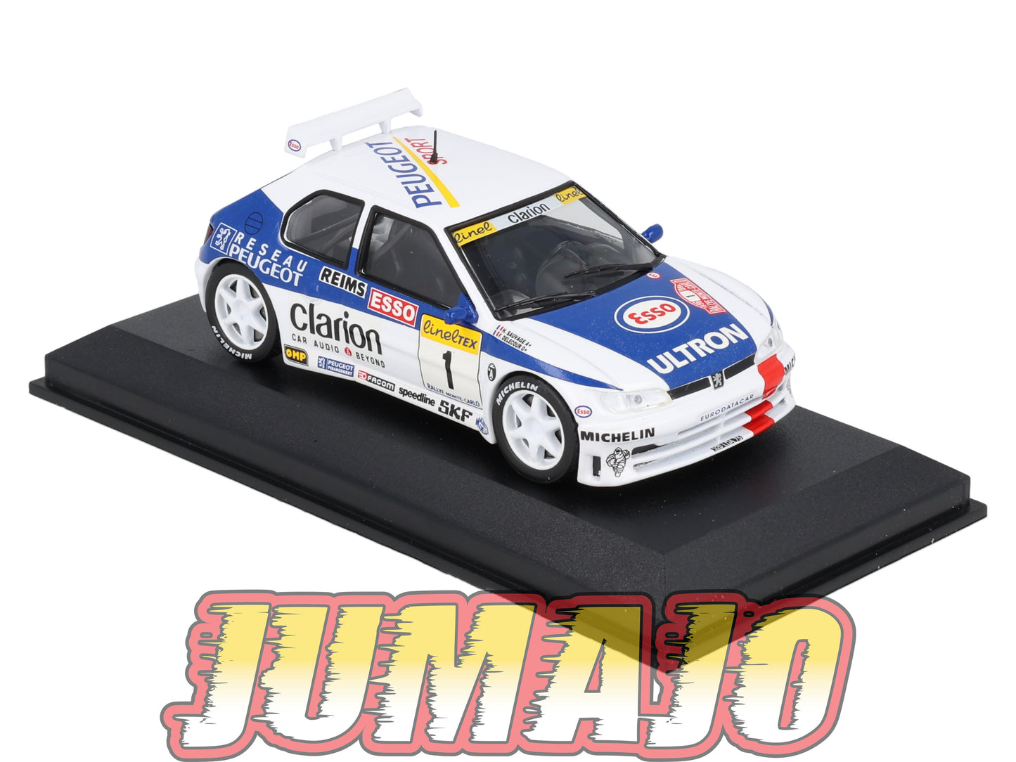 RCA63 Voiture 1/43 IXO Altaya Rallye PEUGEOT 306 MAXI 1996 #1 F Delecour