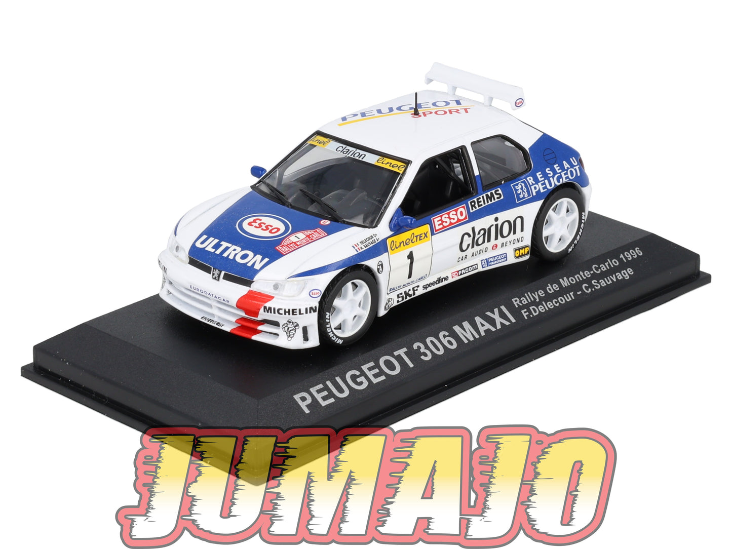 RCA63 Voiture 1/43 IXO Altaya Rallye PEUGEOT 306 MAXI 1996 #1 F Delecour