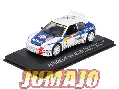 RCA63 Voiture 1/43 IXO Altaya Rallye PEUGEOT 306 MAXI 1996 #1 F Delecour