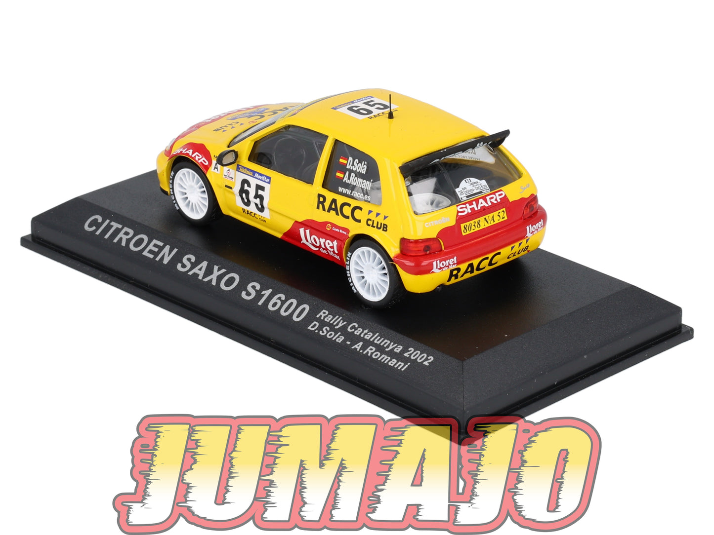 RCA6 voiture 1/43 IXO Altaya Rallye : CITROEN Saxo S1600 D.Sola 2002 #65