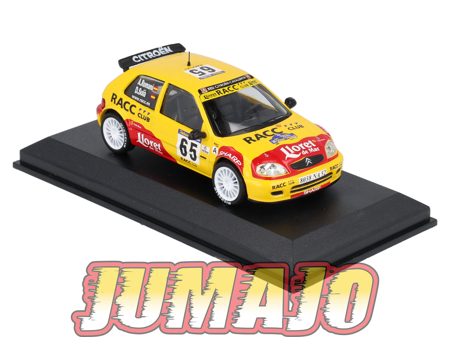 RCA6 voiture 1/43 IXO Altaya Rallye : CITROEN Saxo S1600 D.Sola 2002 #65