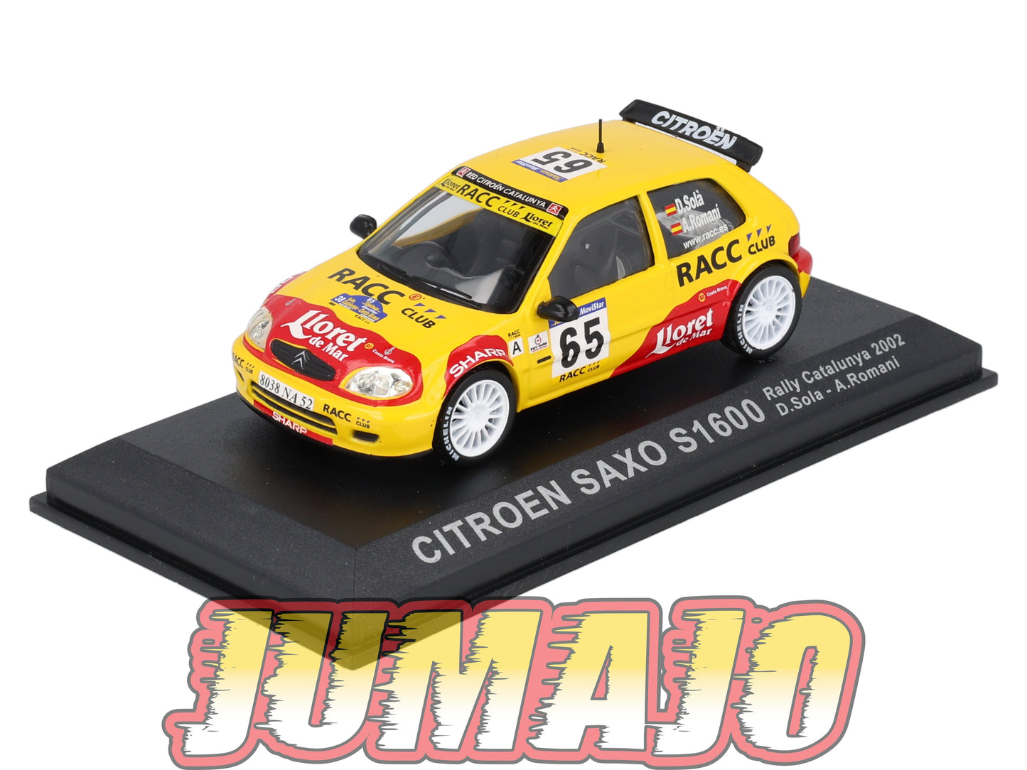 RCA6 voiture 1/43 IXO Altaya Rallye : CITROEN Saxo S1600 D.Sola 2002 #65