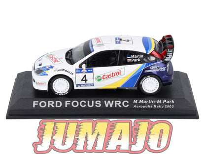 RCA8 voiture 1/43 IXO Altaya Rallye : FORD Focus WRC #4 2003 M.Martin