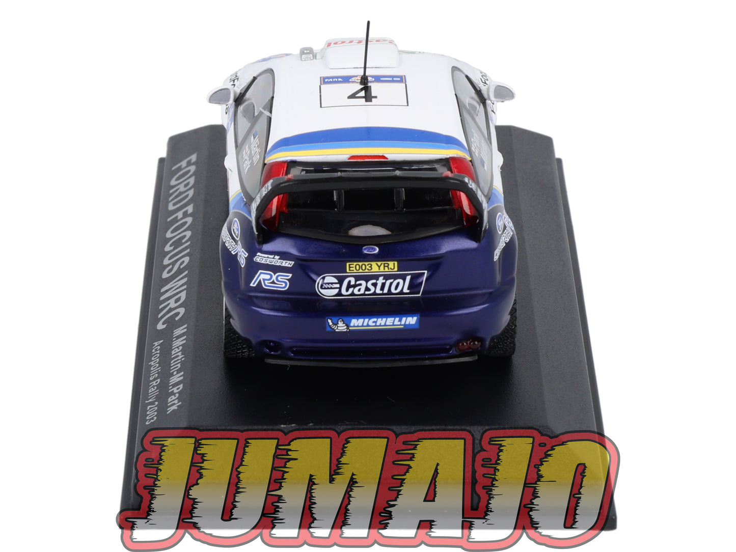 RCA8 voiture 1/43 IXO Altaya Rallye : FORD Focus WRC #4 2003 M.Martin