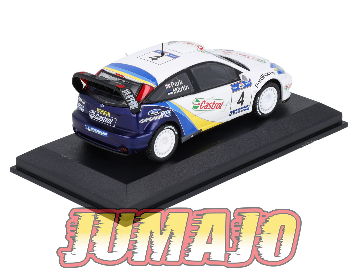 RCA8 voiture 1/43 IXO Altaya Rallye : FORD Focus WRC #4 2003 M.Martin