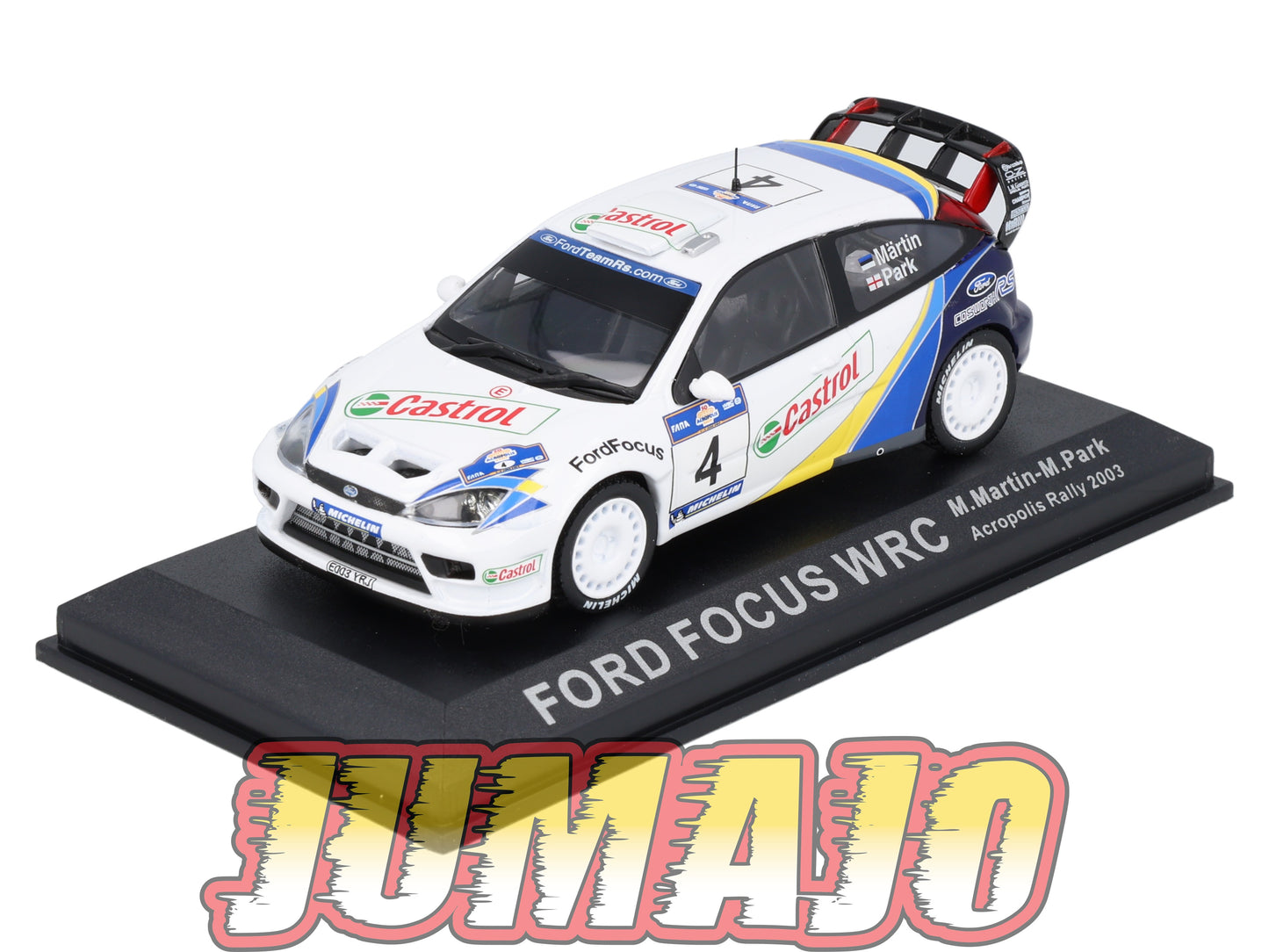 RCA8 voiture 1/43 IXO Altaya Rallye : FORD Focus WRC #4 2003 M.Martin