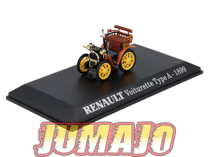 RE19 voiture 1/43 M6 Universal Hobbies : voiturette RENAULT TYPE A 1899