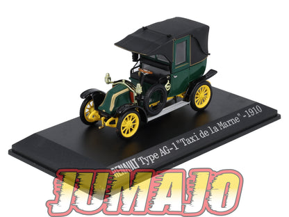 RE33 voiture 1/43 IXO : RENAULT Type AG-1 Taxi de la Marne 1910