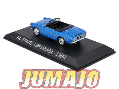 RE45 voiture 1/43 IXO : RENAULT Alpine A 108 Cabriolet 1960