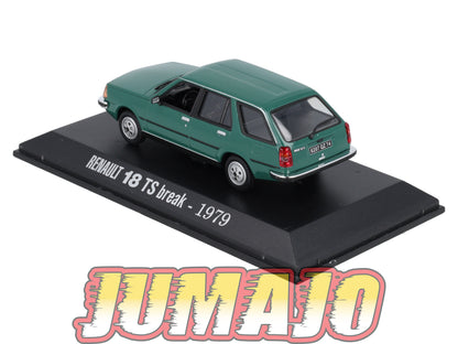 RE53 voiture 1/43 IXO : RENAULT 18 TS Break 1979