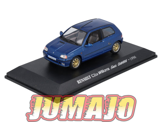 RE64 voiture 1/43 M6 NOREV : RENAULT Clio Williams Swiss champion 1996 OCCASION