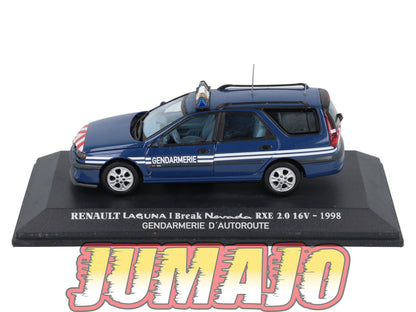 RE67 voiture 1/43 M6 NOREV : RENAULT Laguna Break nevada gendarmerie 1998 OCCASION