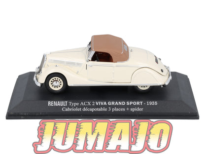 RE73 voiture 1/43 M6 NOREV : RENAULT Type ACX Viva grand sport 1935 OCCASION