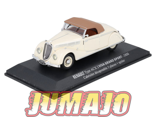RE73 voiture 1/43 M6 NOREV : RENAULT Type ACX Viva grand sport 1935 OCCASION