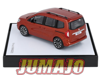 REN84 Voiture 1/43 NOREV RENAULT Kangoo III Particulier Brun Terracotta