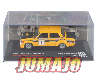 RES13 1/43 IXO Altaya Rallye Espagne SEAT 124 2100 1977 #1 A.Zanini